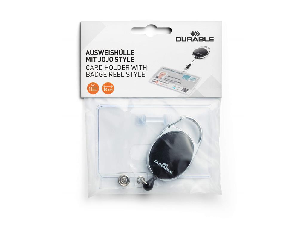 DURABLE Ovitek za mag. kartice na izvl. vrvici