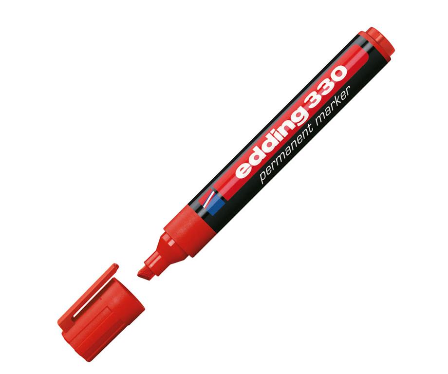 Edding Marker perm. E-330, rez. kon., rdeč