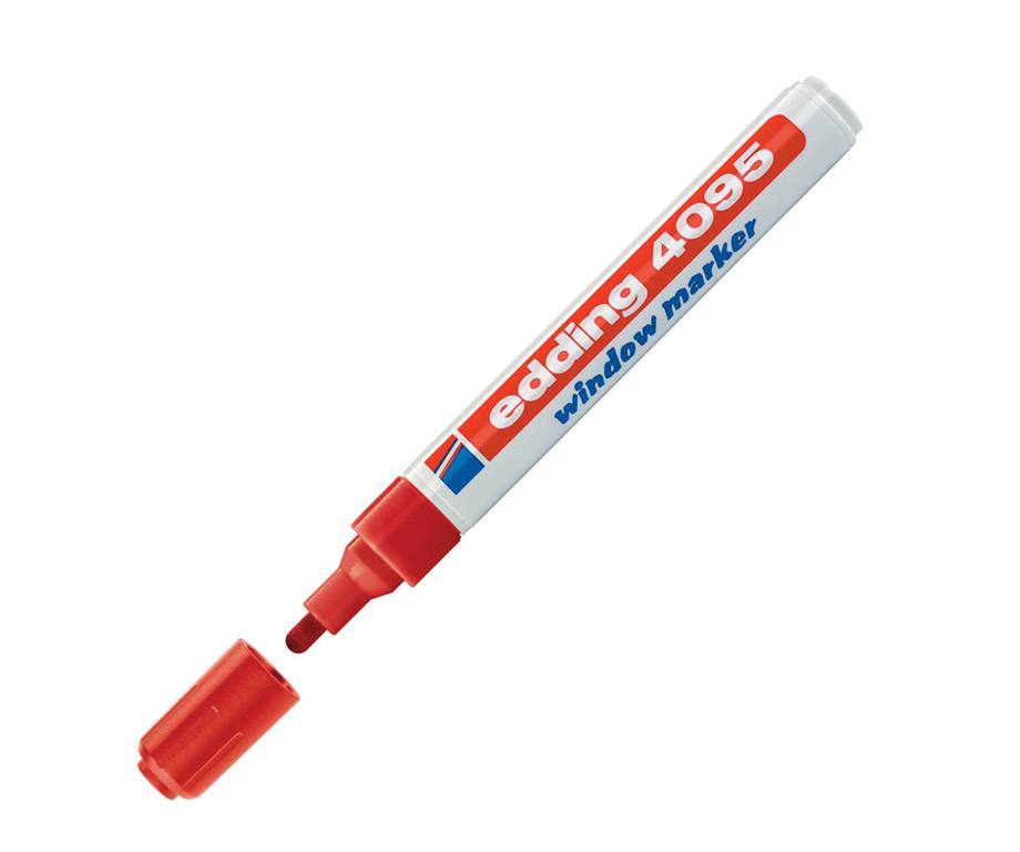 Edding Marker kredni E-4095, 2-3 mm, rdeč