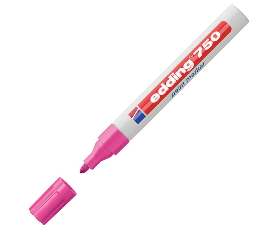 Edding Marker z lakom E-750, 2-4 mm, roza