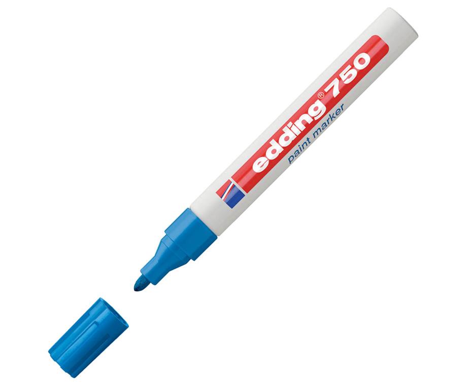 Edding Marker z lakom E-750, 2-4 mm, sv. moder