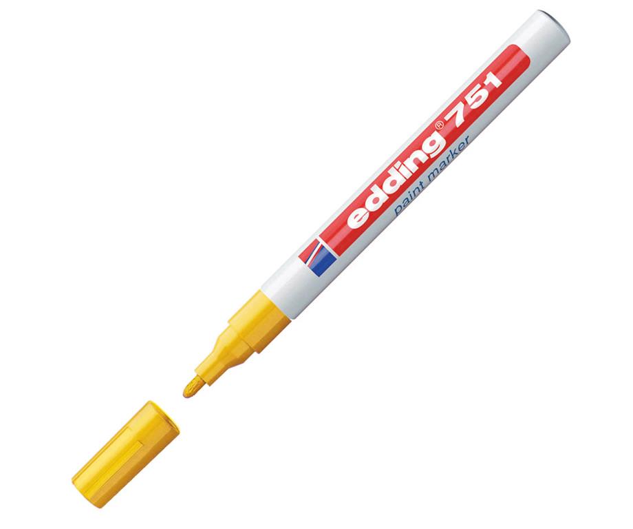 Edding Marker z lakom E-751, 1-2 mm, rumen