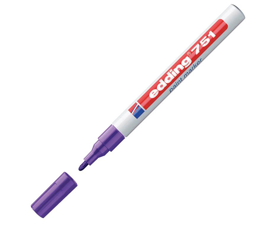 Edding Marker z lakom E-751, 1-2 mm, vijoličen