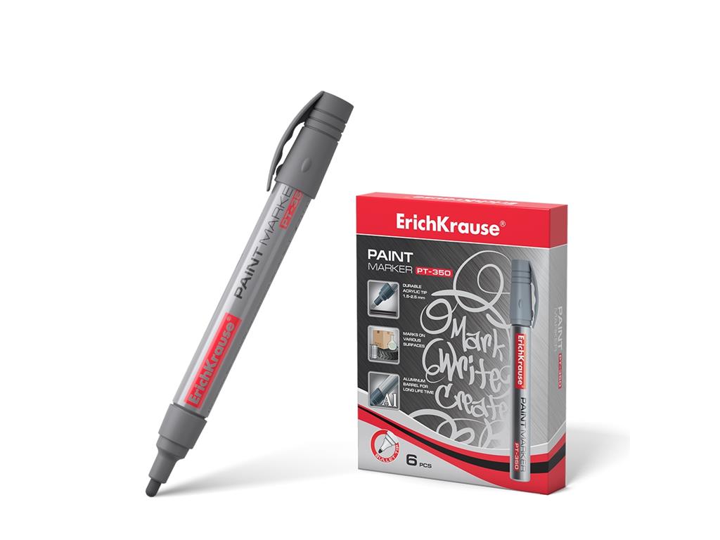 ErichKrause Paint marker PT-350, srebrn