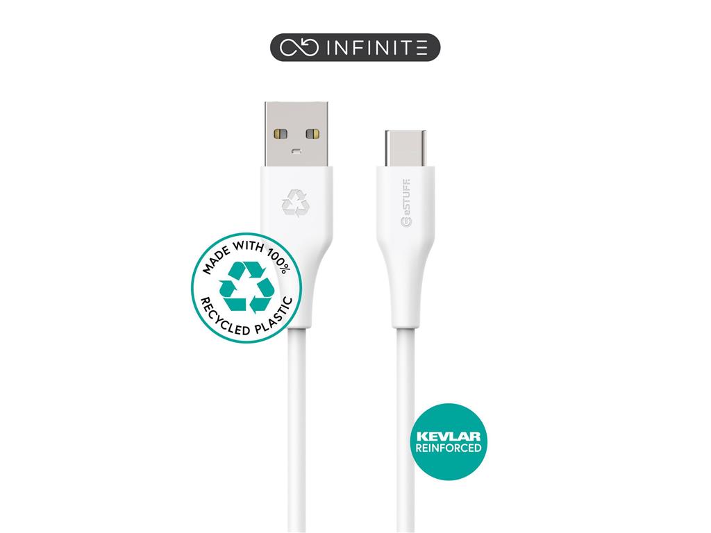 eSTUFF INFINITE kabel USB C-A 2m, bel