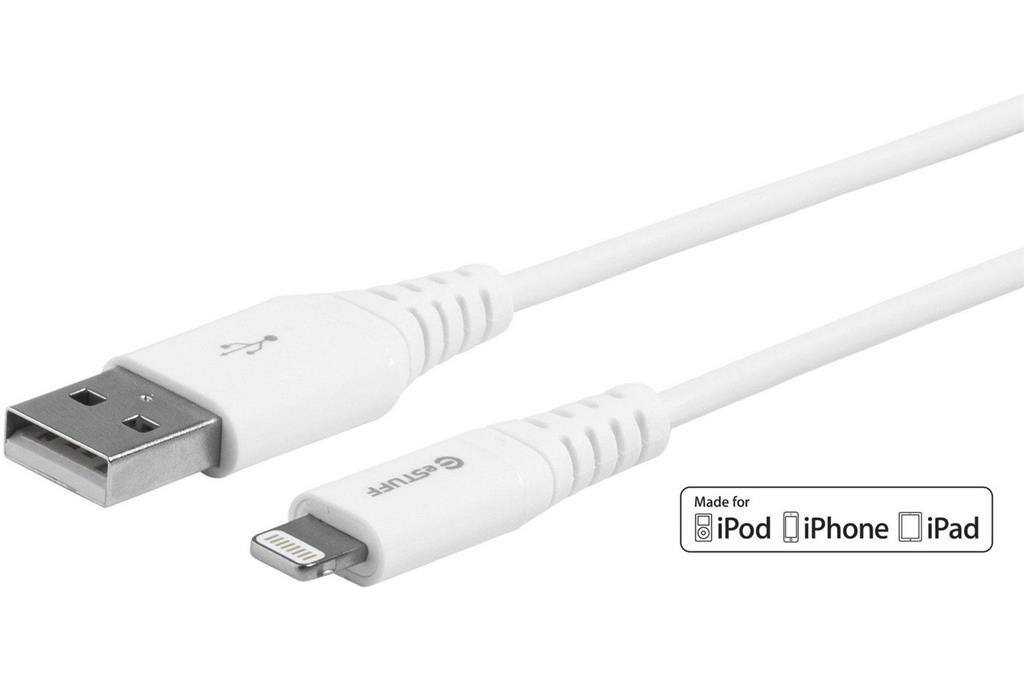 eSTUFF Lightning kabel MFI 0.15m, bel
