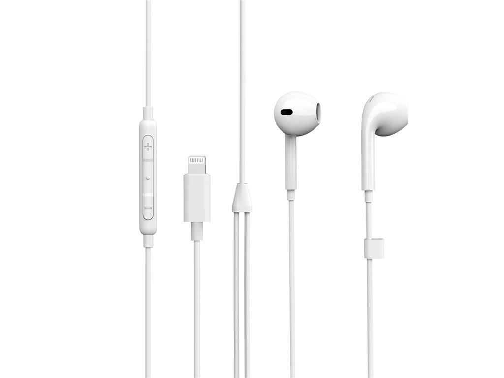 eSTUFF In-ear slušalke MFI Lightning