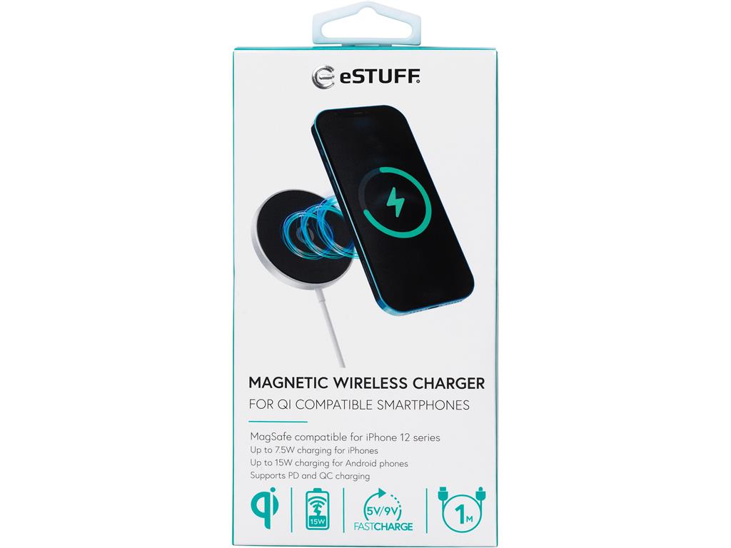 eSTUFF Magnetni brezžični polnilnik 15W