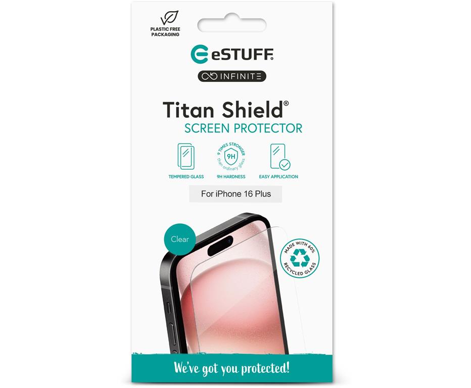 eSTUFF iPhone 16 Plus/15 Plus steklo