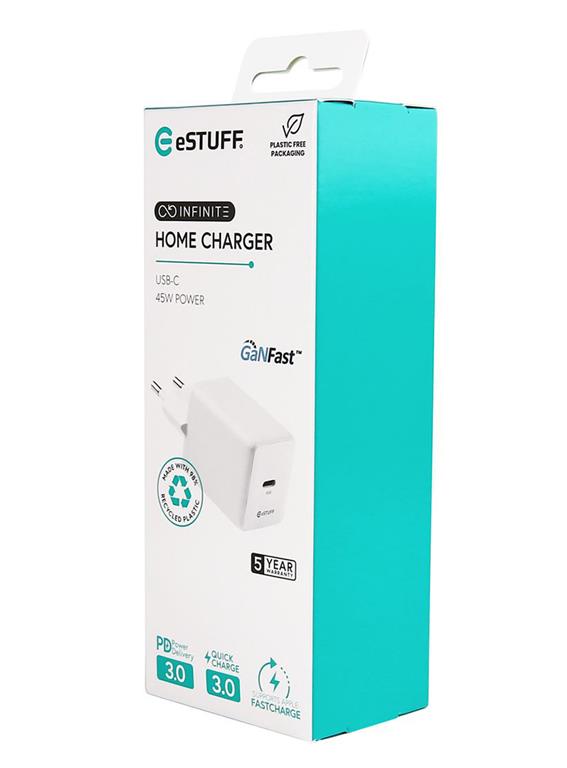 eSTUFF INFINITE polnilnik USB-C 45W GaN