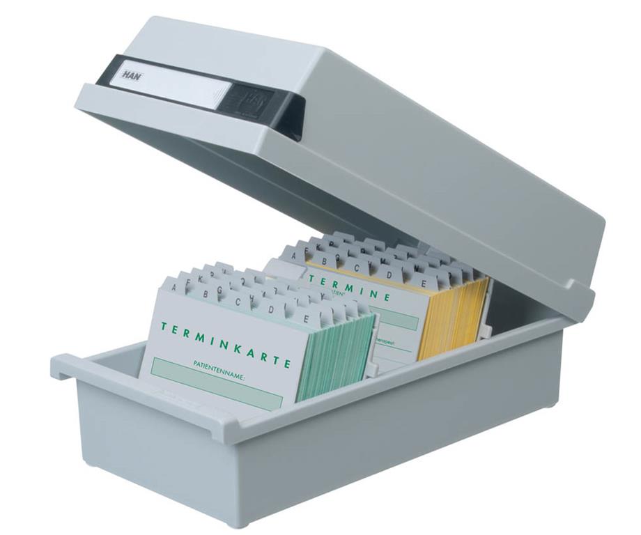 HAN Škatla za kartotečne kartice A5 zaprta