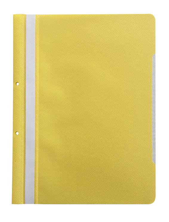 Klipko Mapa s sponko in 2 luknjama, rumena