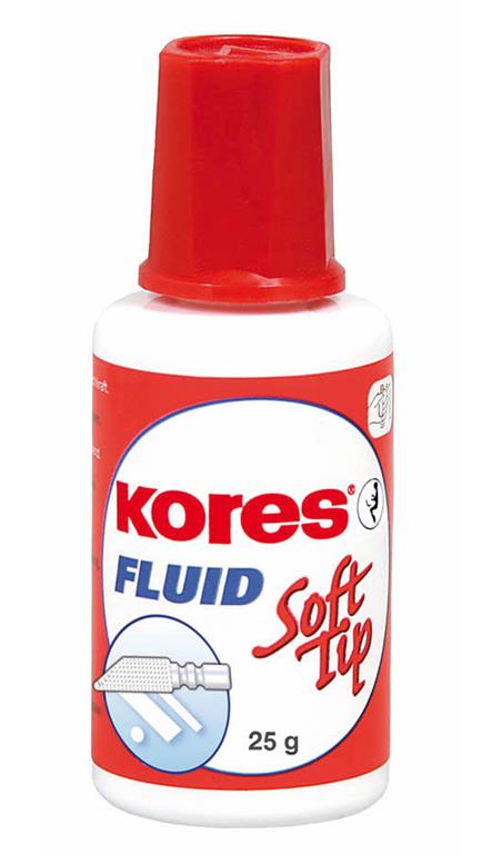 Kores Korekturna tekočina z gobico, 20 ml