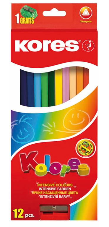 Kores Barvice trikotne, 12 kos