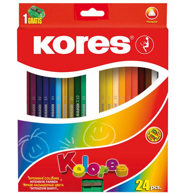 Kores Barvice trikotne, 24 kos
