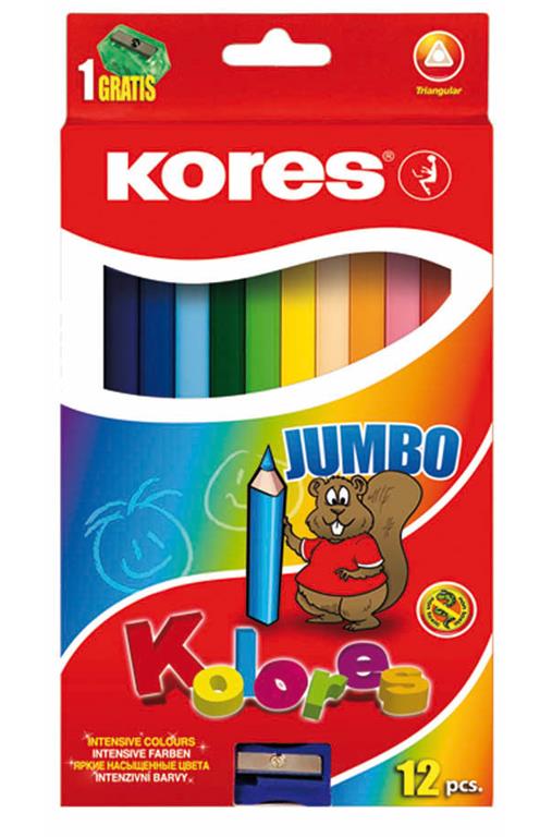 Kores Barvice Jumbo, 12 kos