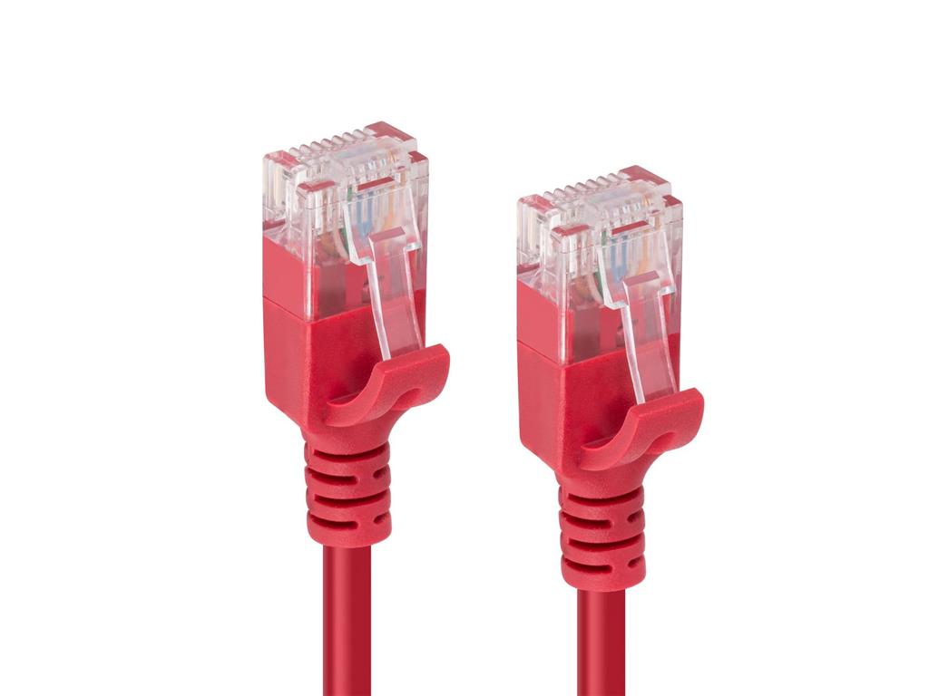  Kabel CAT6A U/UTP 0,15m Rdeč