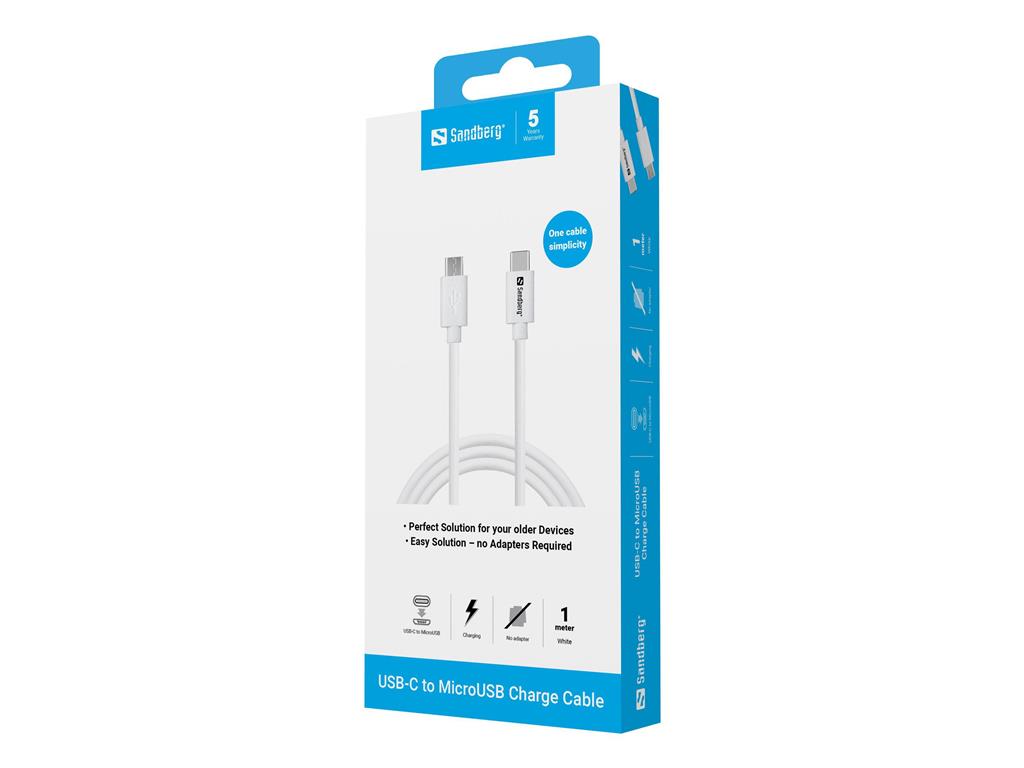 Sandberg USB-C to MicroUSB Charge Cable 1m