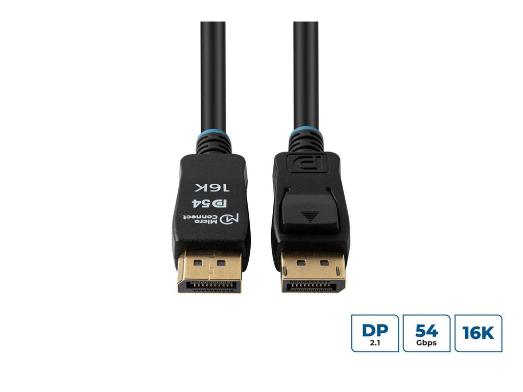  16K DisplayPort 2.1 kabel 54Gbps 3m