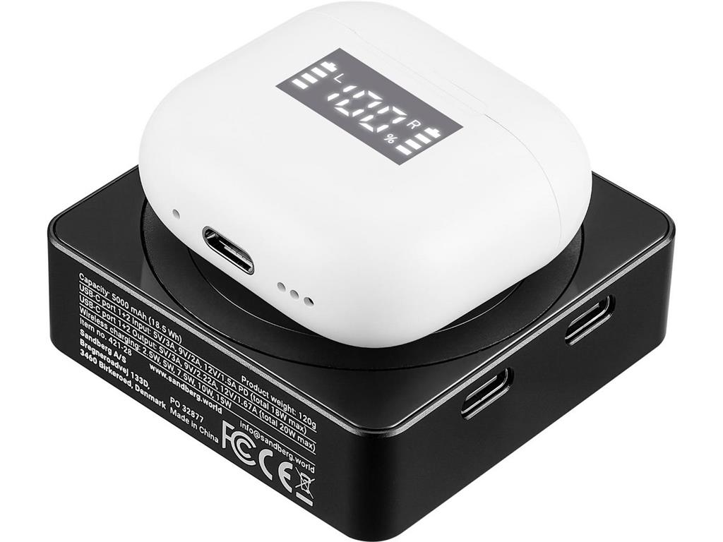 Sandberg 3in1 Magnet Powerbank 5000