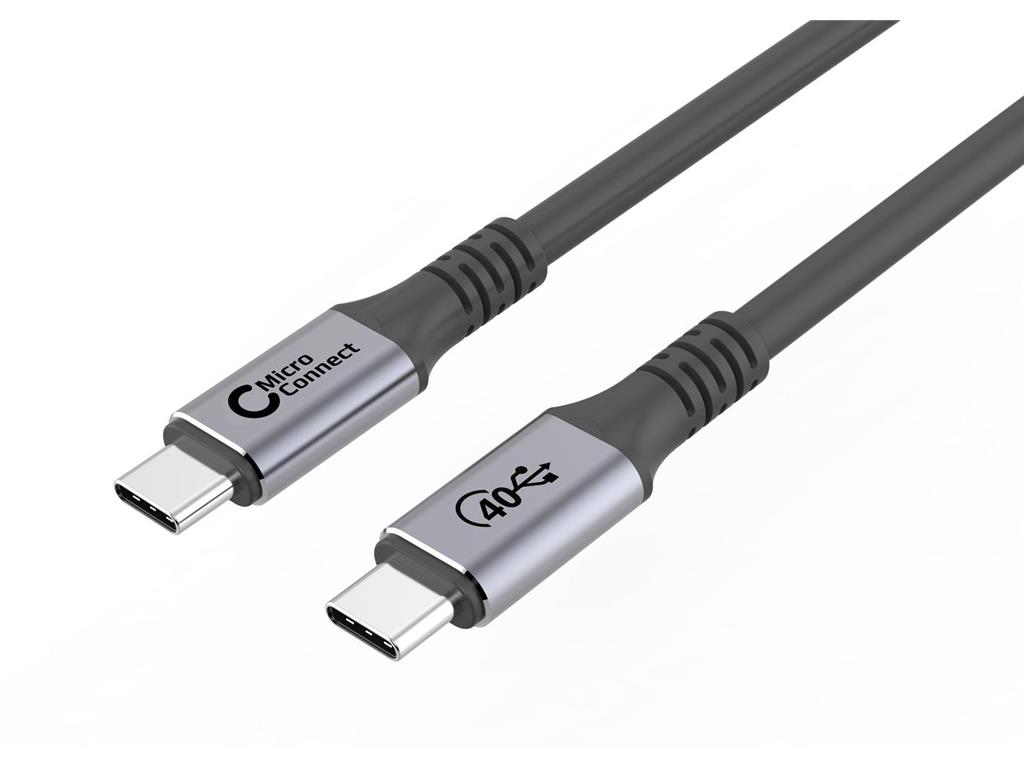 MicroConnect Premium kabel USB C-C USB4 Gen3x2 1,2m