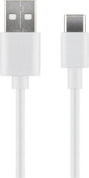 MicroConnect Kabel USB C-A 2.0, 3m, bel