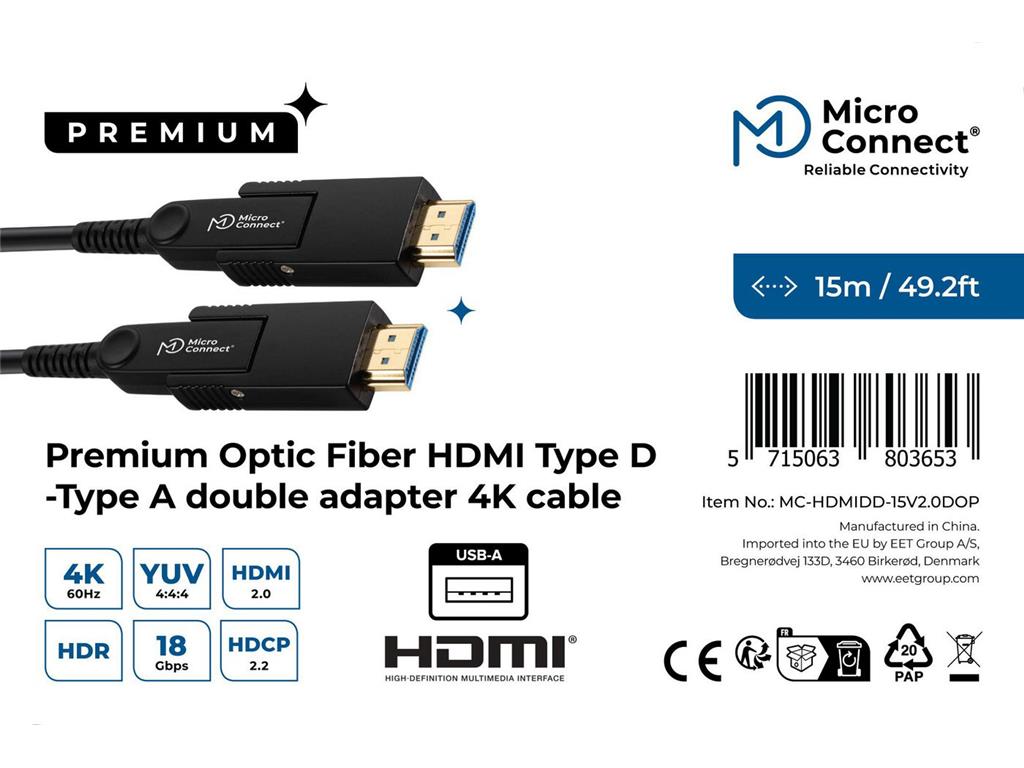  Premium HDMI-D kabel 15m