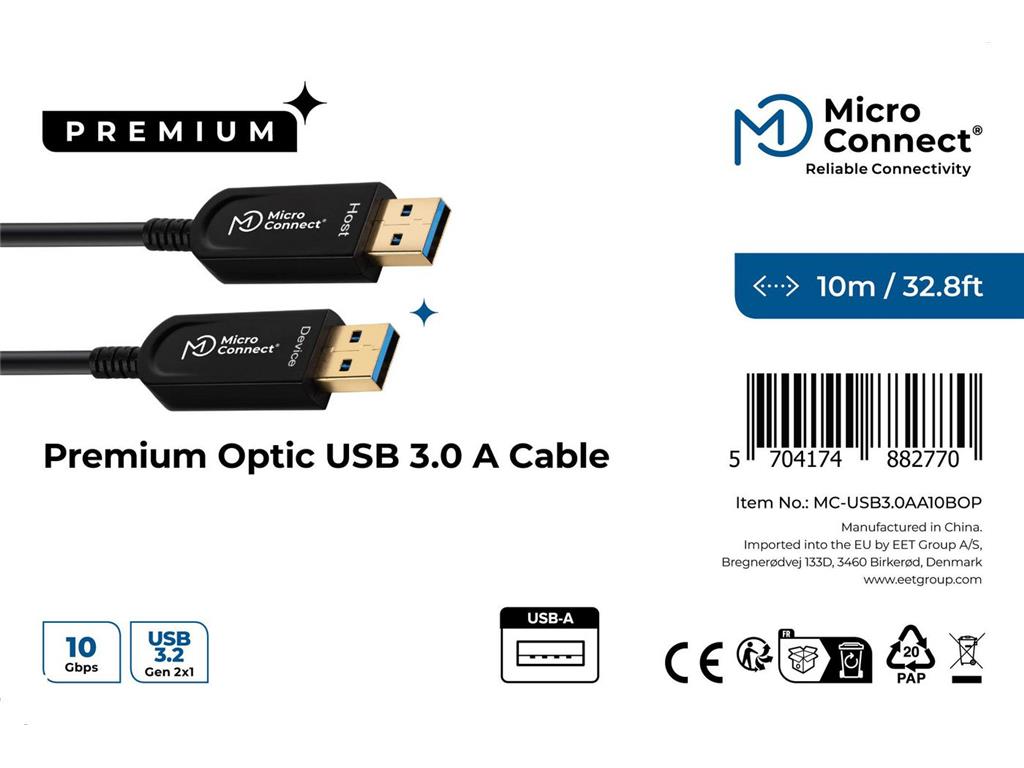  Premium optični kabel USB 3.0 A-A 10m