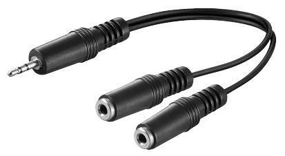 MicroConnect 3.5mm minijack adapter, 0.2m