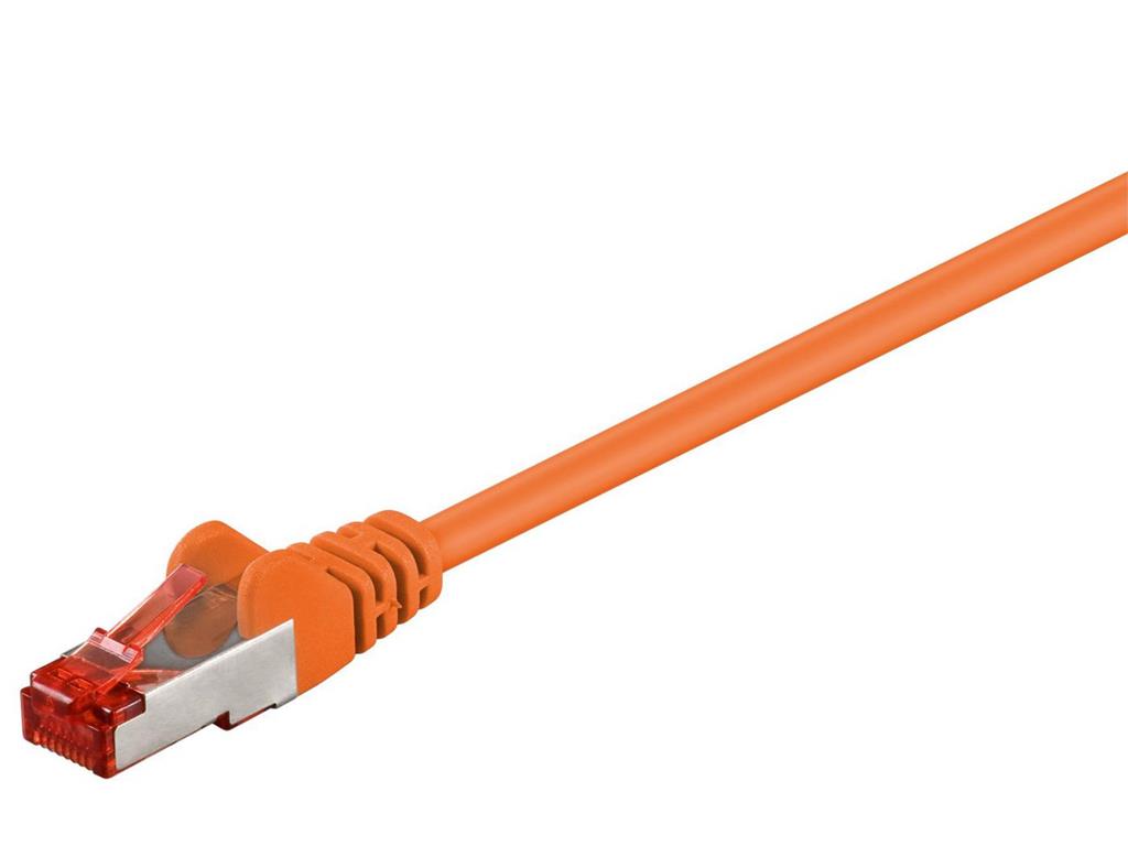 MicroConnect Kabel F/UTP CAT6 0.25m Oranžen PVC
