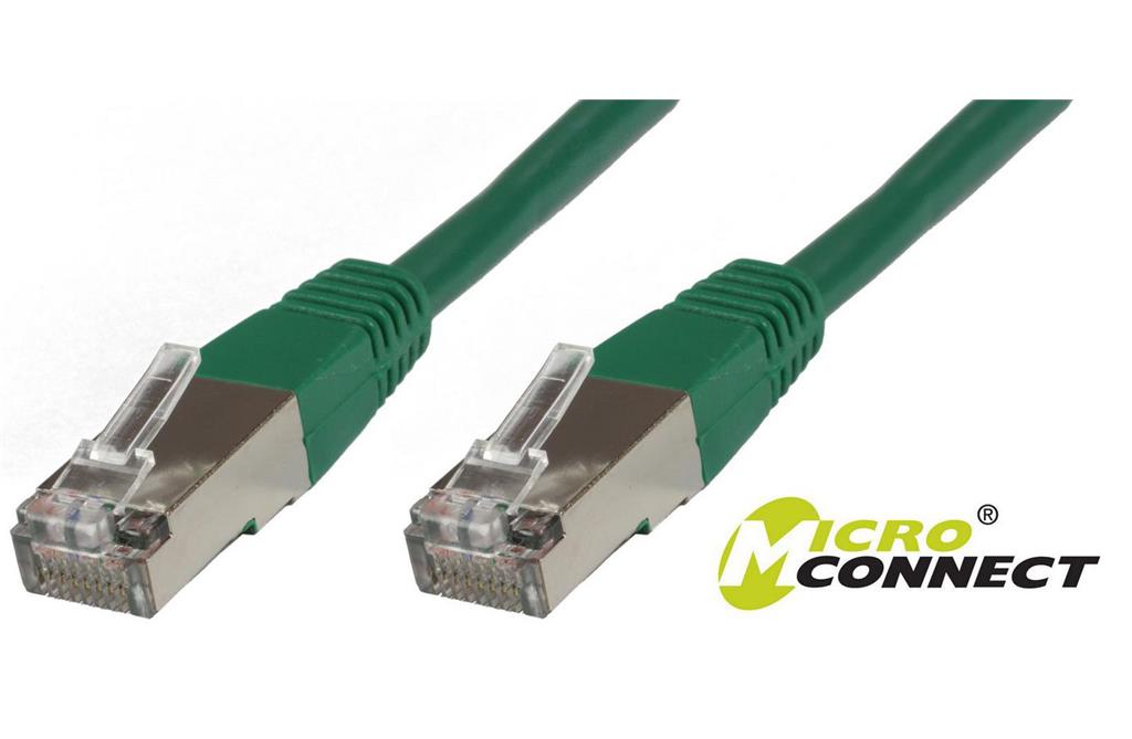 MicroConnect Kabel F/UTP CAT6 15m Zelen PVC