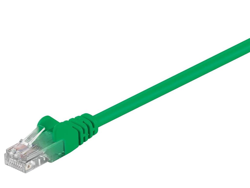 MicroConnect Kabel U/UTP CAT5e 0.25M Zelen PVC