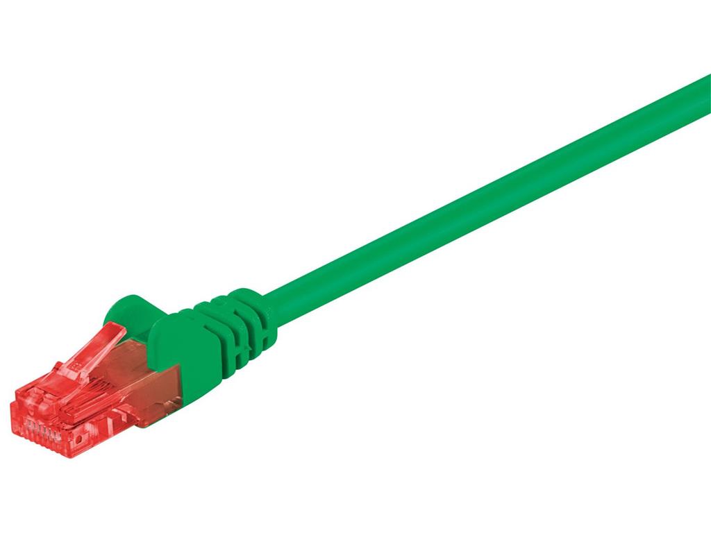  Omrežni kabel U/UTP CAT6 0.25M zelen PVC