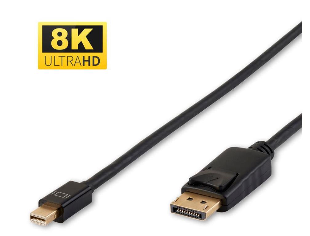 8K Mini Displayport - DP Kabel 0,5m