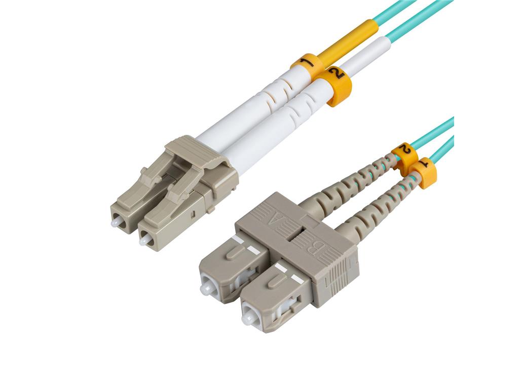 MicroConnect Patch Kabel - LC/UPC-SC/UPC 0.5m OM3