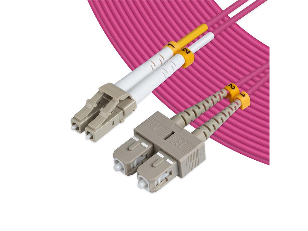 MicroConnect Patch Kabel - LC/UPC-SC/UPC 2m OM4
