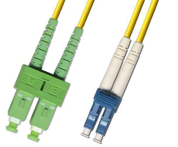 MicroConnect Patch Kabel - SC/APC-LC/UPC 0.5m OS2