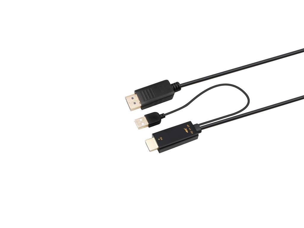 MicroConnect Kabel HDMI - DisplayPort adapter, 2m