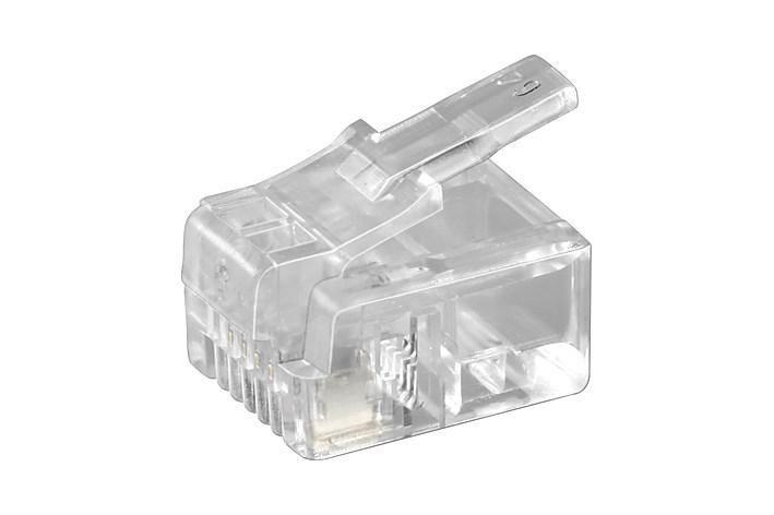 MicroConnect Modularni vtič RJ11 6P4C, 10pcs