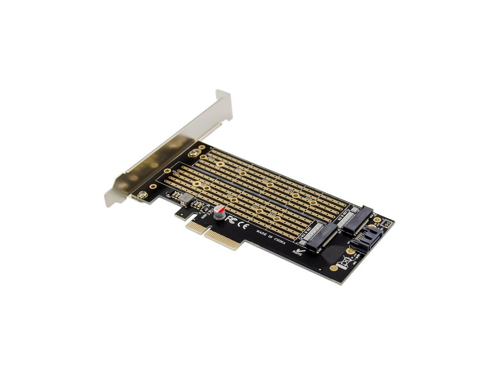 MicroConnect PCIe x4 M.2 ključ NMVe SSD Adapt