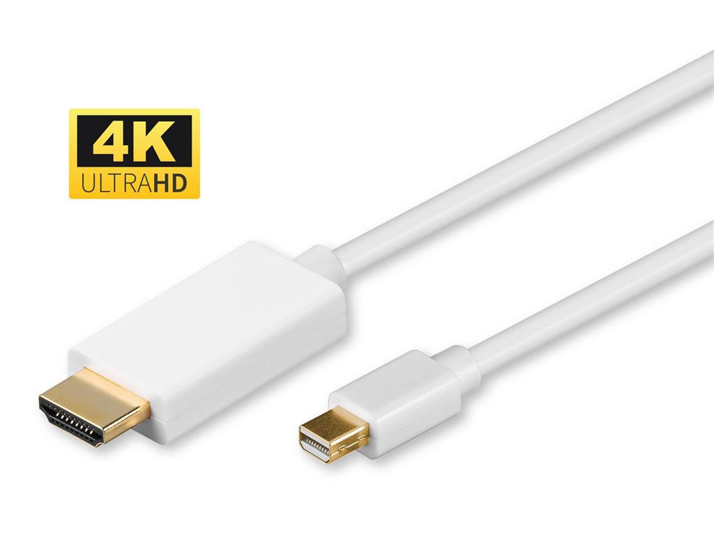 MicroConnect Kabel 4K Mini Displayport - HDMI 1m