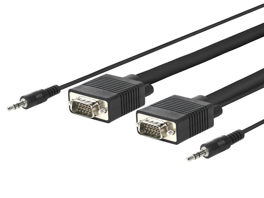 MicroConnect Kabel SVGA HD15 5m M-M. 3.5MM