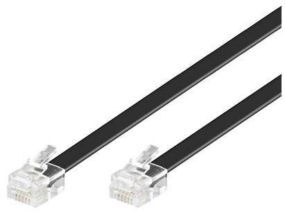 MicroConnect Kabel Modular raven RJ12 6C/6P 2m