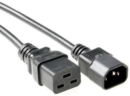 MicroConnect Kabel napajalni C19-C14 2m Črn