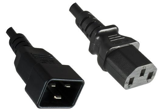 MicroConnect Kabel napajalni C13-C20 0.5M Črn