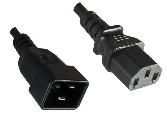 MicroConnect Kabel napajalni C13-C20 10A 1m Črn