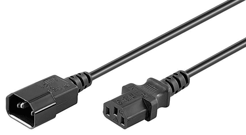 MicroConnect Kabel napajalni C13 - C14 2m Črn