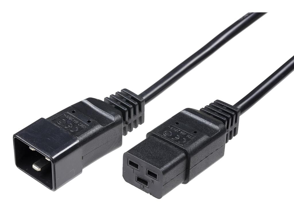 MicroConnect Kabel napajalni C19 - C20 16A 3m