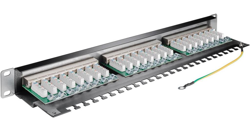 MicroConnect CAT6 24 port 19" Patch Panel,
