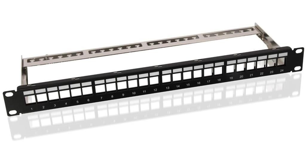 MicroConnect CAT6 24 port 19" Patch Panel,